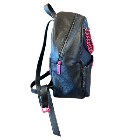 BETSEY JOHNSON Quilted Faux Leather Chain Backpack - Picture 3 of 7